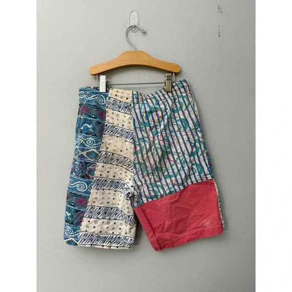 Vintage Gitano Boys Surf Swim Board Shorts Trunks Youth M 8/10 90s Tropical - Picture 3 of 5